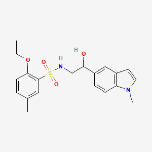 molecular formula C20H24N2O4S B2526941 2-乙氧基-N-(2-羟基-2-(1-甲基-1H-吲哚-5-基)乙基)-5-甲基苯磺酰胺 CAS No. 2034596-06-8