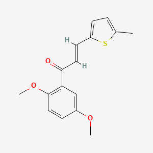 (2E)-1-(2,5-dimethoxyphenyl)-3-(5-methylthiophen-2-yl)prop-2-en-1-one