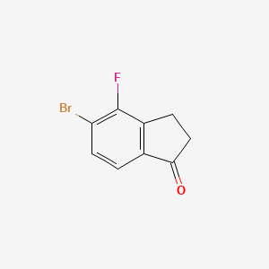 molecular formula C9H6BrFO B2526965 5-bromo-4-fluoro-2,3-dihydro-1H-inden-1-one CAS No. 127425-74-5