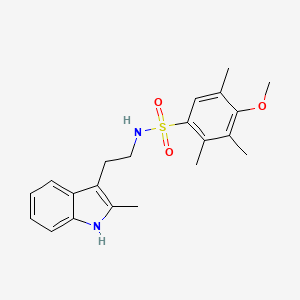 4-methoxy-2,3,5-trimethyl-N-[2-(2-methyl-1H-indol-3-yl)ethyl]benzenesulfonamide