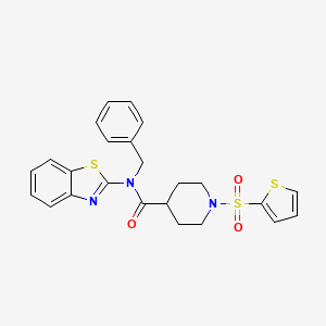 N-(benzo[d]thiazol-2-yl)-N-benzyl-1-(thiophen-2-ylsulfonyl)piperidine-4-carboxamide