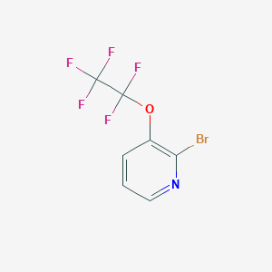 molecular formula C7H3BrF5NO B2526983 2-Bromo-3-(1,1,2,2,2-pentafluoroethoxy)pyridine CAS No. 2375274-57-8