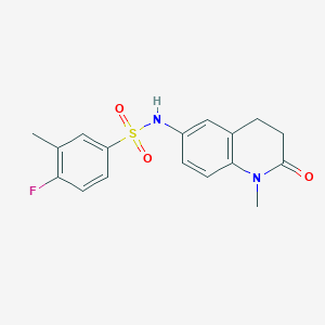 4-fluoro-3-methyl-N-(1-methyl-2-oxo-1,2,3,4-tetrahydroquinolin-6-yl)benzenesulfonamide