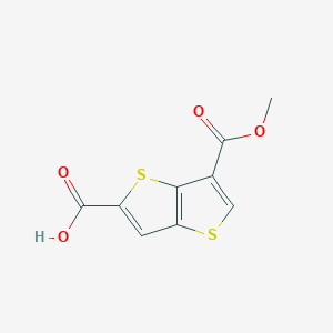 molecular formula C9H6O4S2 B2527020 6-(Methoxycarbonyl)thieno[3,2-b]thiophene-2-carboxylic acid CAS No. 2229434-99-3