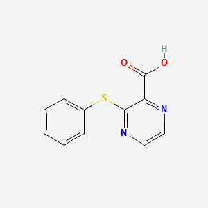 molecular formula C11H8N2O2S B2527067 3-(Phenylsulfanyl)pyrazine-2-carboxylic acid CAS No. 74002-60-1
