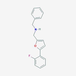 molecular formula C18H16FNO B252707 N-benzyl-1-[5-(2-fluorophenyl)furan-2-yl]methanamine 