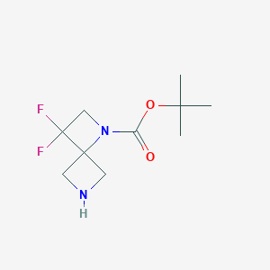 molecular formula C10H16F2N2O2 B2527077 tert-Butyl 3,3-difluoro-1,6-diazaspiro[3.3]heptane-1-carboxylate CAS No. 1824025-95-7