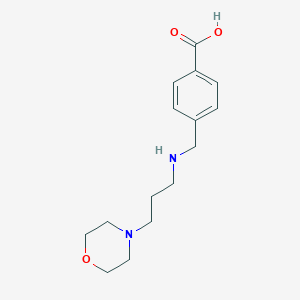 molecular formula C15H22N2O3 B252708 4-({[3-(4-Morpholinyl)propyl]amino}methyl)benzoic acid 