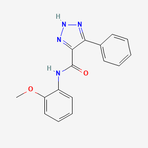 N-(2-methoxyphenyl)-4-phenyl-1H-1,2,3-triazole-5-carboxamide