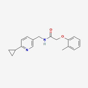 molecular formula C18H20N2O2 B2527089 N-[(6-cyclopropylpyridin-3-yl)methyl]-2-(2-methylphenoxy)acetamide CAS No. 2097925-93-2