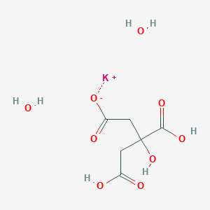 molecular formula C6H11KO9 B2527100 Potassium dihydrogen citrate hydrate CAS No. 132854-96-7