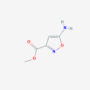 molecular formula C5H6N2O3 B2527150 Methyl 5-aminoisoxazole-3-carboxylate CAS No. 1629161-40-5