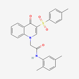 molecular formula C26H24N2O4S B2527153 N-(2,5-dimethylphenyl)-2-(4-oxo-3-tosylquinolin-1(4H)-yl)acetamide CAS No. 866812-35-3