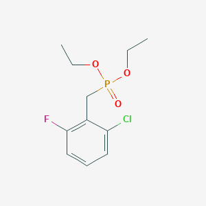 molecular formula C11H15ClFO3P B2527162 Diethyl (2-chloro-6-fluorobenzyl)phosphonate CAS No. 680214-57-7