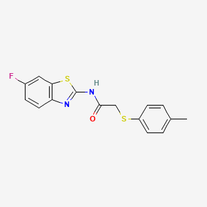N-(6-fluorobenzo[d]thiazol-2-yl)-2-(p-tolylthio)acetamide