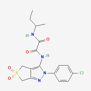 N1-(sec-butyl)-N2-(2-(4-chlorophenyl)-5,5-dioxido-4,6-dihydro-2H-thieno[3,4-c]pyrazol-3-yl)oxalamide
