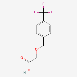 molecular formula C10H9F3O3 B2527182 2-((4-(Trifluoromethyl)benzyl)oxy)acetic acid CAS No. 602262-41-9