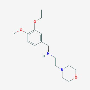 molecular formula C16H26N2O3 B252720 N-(3-ethoxy-4-methoxybenzyl)-2-(morpholin-4-yl)ethanamine 