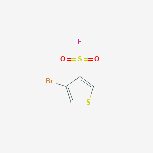 molecular formula C4H2BrFO2S2 B2527206 4-Bromothiophene-3-sulfonyl fluoride CAS No. 2137648-83-8