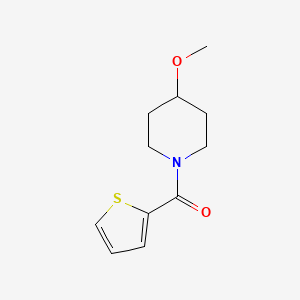 molecular formula C11H15NO2S B2527212 (4-Methoxypiperidin-1-yl)(thiophen-2-yl)methanone CAS No. 1210156-05-0
