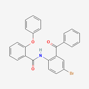 molecular formula C26H18BrNO3 B2527221 N-(2-benzoyl-4-bromophenyl)-2-phenoxybenzamide CAS No. 307326-26-7