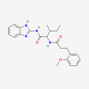 N-(3,4-difluorophenyl)-2-[6-(3,4-dimethoxyphenyl)imidazo[2,1-b][1,3]thiazol-3-yl]acetamide