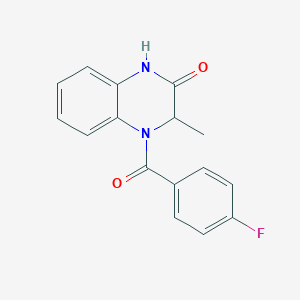 4-(4-fluorobenzoyl)-3-methyl-3,4-dihydro-2(1H)-quinoxalinone