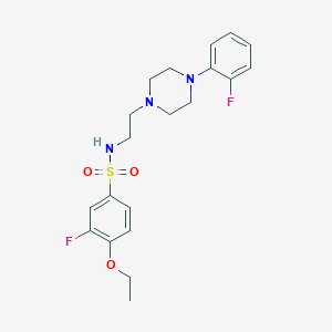 4-ethoxy-3-fluoro-N-(2-(4-(2-fluorophenyl)piperazin-1-yl)ethyl)benzenesulfonamide