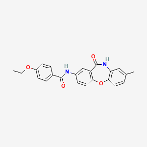 4-ethoxy-N-(8-methyl-11-oxo-10,11-dihydrodibenzo[b,f][1,4]oxazepin-2-yl)benzamide