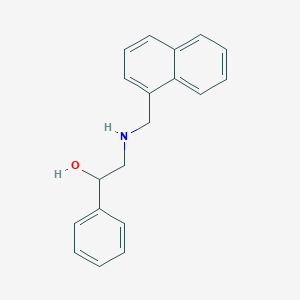 molecular formula C19H19NO B252726 2-[(1-Naphthylmethyl)amino]-1-phenylethanol 
