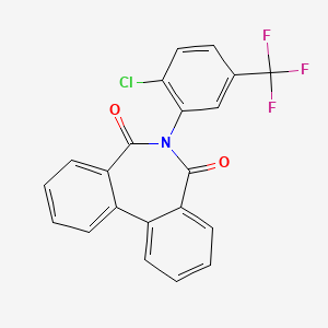 6-[2-Chloro-5-(trifluoromethyl)phenyl]benzo[d][2]benzazepine-5,7-dione