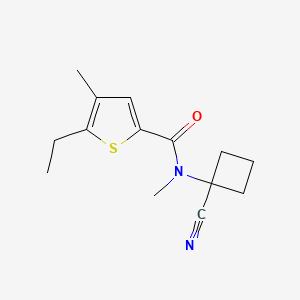 N-(1-Cyanocyclobutyl)-5-ethyl-N,4-dimethylthiophene-2-carboxamide