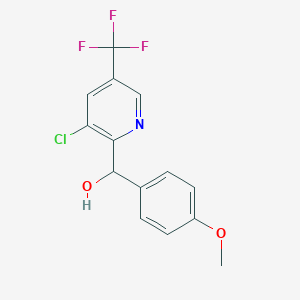 [3-Chloro-5-(trifluoromethyl)-2-pyridinyl](4-methoxyphenyl)methanol