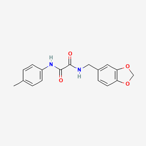 N-(1,3-benzodioxol-5-ylmethyl)-N'-(4-methylphenyl)oxamide