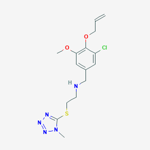 molecular formula C15H20ClN5O2S B252728 N-[4-(allyloxy)-3-chloro-5-methoxybenzyl]-2-[(1-methyl-1H-tetrazol-5-yl)thio]ethanamine 