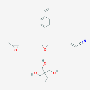 molecular formula C22H35NO5 B025273 2-Propenenitrile, polymer with ethenylbenzene, 2-ethyl-2-(hydroxymethyl)-1,3-propanediol, methyloxir CAS No. 103513-16-2