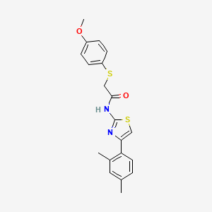 N-(4-(2,4-dimethylphenyl)thiazol-2-yl)-2-((4-methoxyphenyl)thio)acetamide