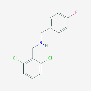 molecular formula C14H12Cl2FN B252731 N-(2,6-dichlorobenzyl)-N-(4-fluorobenzyl)amine 