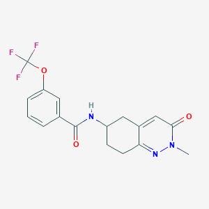 N-(2-methyl-3-oxo-2,3,5,6,7,8-hexahydrocinnolin-6-yl)-3-(trifluoromethoxy)benzamide