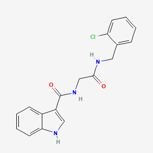 N-(2-((2-chlorobenzyl)amino)-2-oxoethyl)-1H-indole-3-carboxamide