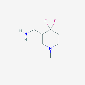 (4,4-Difluoro-1-methylpiperidin-3-yl)methanamine
