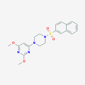 2,4-Dimethoxy-6-(4-(naphthalen-2-ylsulfonyl)piperazin-1-yl)pyrimidine