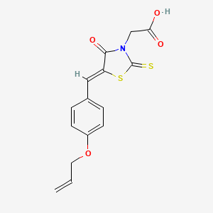 (Z)-2-(5-(4-(allyloxy)benzylidene)-4-oxo-2-thioxothiazolidin-3-yl)acetic acid