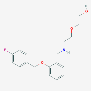molecular formula C18H22FNO3 B252739 2-[2-({2-[(4-Fluorobenzyl)oxy]benzyl}amino)ethoxy]ethanol 