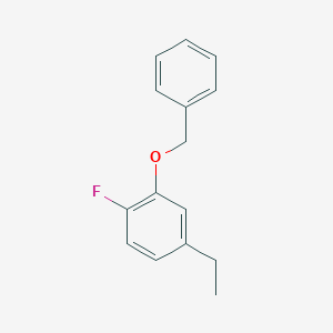 molecular formula C15H15FO B2527399 2-(Benzyloxy)-4-ethyl-1-fluorobenzene CAS No. 2097002-55-4