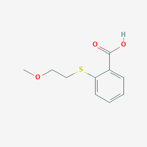 molecular formula C10H12O3S B2527404 2-[(2-甲氧基乙基)硫基]苯甲酸 CAS No. 931374-69-5