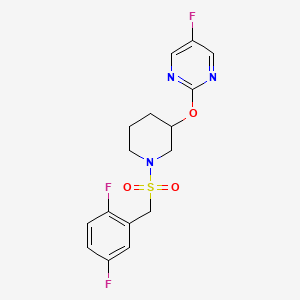 2-((1-((2,5-Difluorobenzyl)sulfonyl)piperidin-3-yl)oxy)-5-fluoropyrimidine