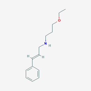molecular formula C14H21NO B252741 N-cinnamyl-N-(3-ethoxypropyl)amine 