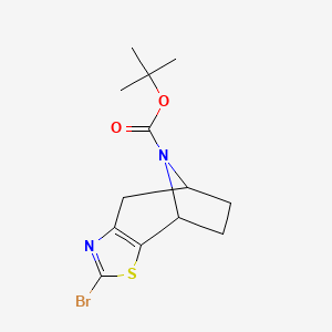 tert-butyl 4-bromo-3-thia-5,11-diazatricyclo[6.2.1.0,2,6]undeca-2(6),4-diene-11-carboxylate