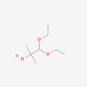 molecular formula C8H18O3 B2527431 1,1-Diethoxy-2-methylpropan-2-ol CAS No. 108994-55-4